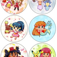 PokeAni Girls pocket mirrors - Thumbnail 2