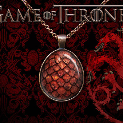 Daenerys targaryen game of thrones necklace, dragon egg necklace, gothic jewelry, geek gift