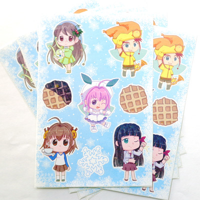 Snow fairy sugar sticker sheet