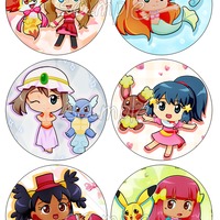 PokeAni Girls pins - Thumbnail 1