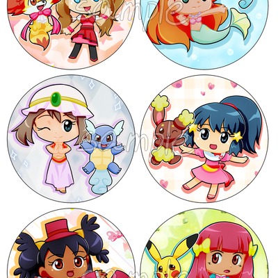 Pokeani girls pins