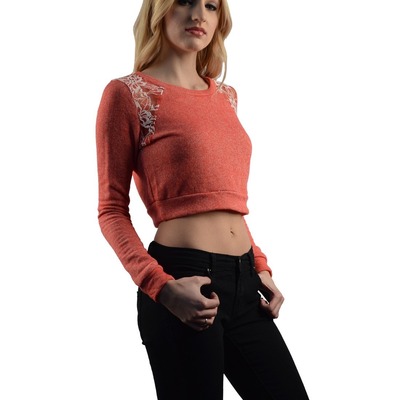 Crop top with lace 