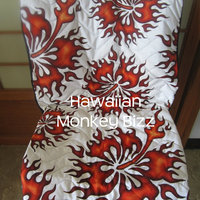 "WHITE - RED HIBISCUS FLAME" - Hawaiian Seat Covers - 2PC (WATER-RESISTANT + QUILTED) - Thumbnail 1