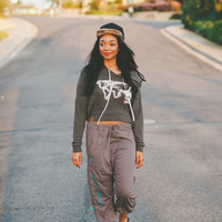 Ladies Hoodie World Map - Thumbnail 1