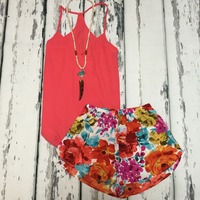 Floral Shorts - Thumbnail 4