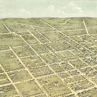 Lexington, Kentucky in 1871 - Bird's Eye View Map, Aerial Map, Panorama, Vintage map, Antique map, Reproduction, Giclée, Fine Art, Wall Art - Thumbnail 3