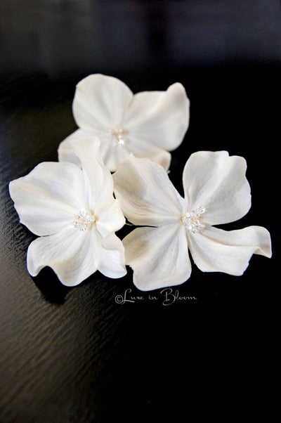 Wedding Hair Flower Set 3 Piece Set  - #RF710 : Luxe in Bloom