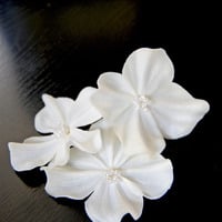 Wedding Hair Flower Set 3 Piece Set  - #RF710 : Luxe in Bloom - Thumbnail 1