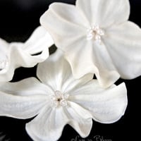 Wedding Hair Flower Set 3 Piece Set  - #RF710 : Luxe in Bloom - Thumbnail 2