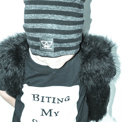 Monochrome beanie hat