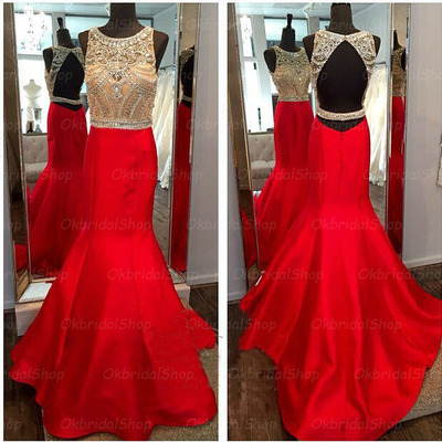 Long prom dress, red prom dress, backless prom dress, special occasion dress, mermaid prom dress, long evening dress, bd14600