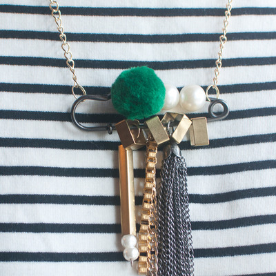 Gold chain key necklace, sterling chain necklace, silver initial necklace, monogram pendant necklace, metal necklace, nl0768 - Thumbnail 3