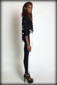 Hive Mind Laser Cut Sweatshirt - Black - Thumbnail 2