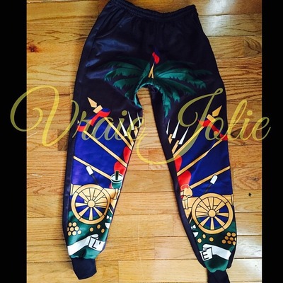 Unisex black joggers coa