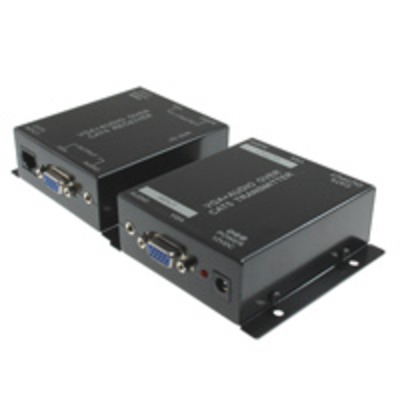 Vga and 3.5mm audio over one cat5 cable extender (up to 540ft)