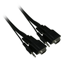 6ft VGA + 3.5mm Stereo Male to Male Monitor Cable - Thumbnail 1