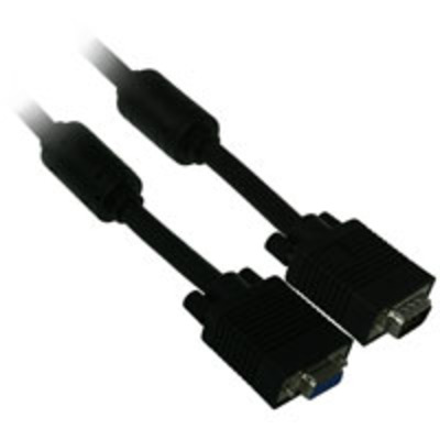 10ft premium molded vga male to female monitor extension cable with ferrites - Thumbnail 1