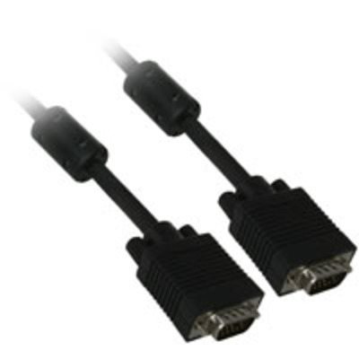 6ft premium molded vga male to male monitor cable with ferrites - Thumbnail 1