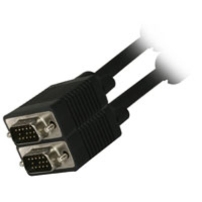 6ft premium molded vga male to male monitor cable with ferrites