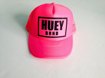 NEON PINK LOGO TRUCKER HAT