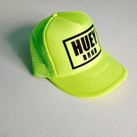 NEON YELLOW LOGO TRUCKER HAT - Thumbnail 1