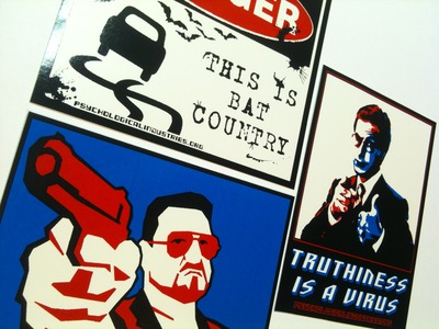 Pop culture 10th anniversary sticker set - by psychological industries