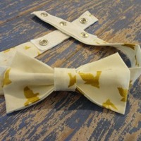 Golden Sparrow Bow Tie - Thumbnail 1