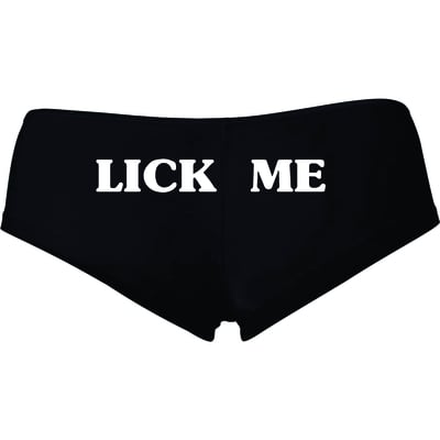 Lick me booty shorts # 650