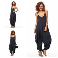 Navy Harem Jumpsuit  - Thumbnail 1