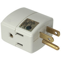 3 Outlet Grounded 3 Prong Wall Tap, UL Listed - Thumbnail 1