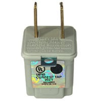 2 Prong to 3 Prong Grounded Wall Tap - 2pcs/pack, UL Listed - Thumbnail 3