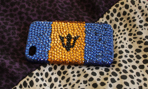 Barbados Flag Bling Case