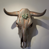 Faux Copper Patina No. 2 Cow Skull