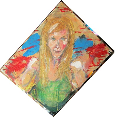 Space is cold and earth is warm, a painting