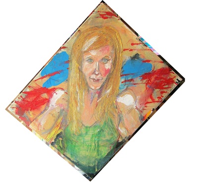 Space is cold and Earth is warm, a painting