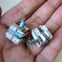 Eco Earrings - Stripey Stripes - Thumbnail 2