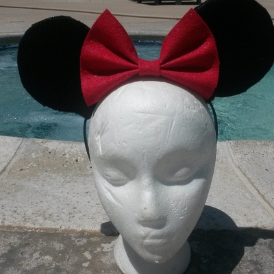 Minnie mouse inspired mouse ears