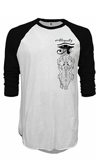 allegedly mixed signals baseball tee