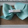 Mint/Gold Bow on a clip or elastic! -2