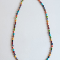Ceramic Beads Long Necklace NL0685 - Thumbnail 2