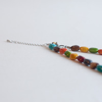 Ceramic Beads Long Necklace NL0685 - Thumbnail 4