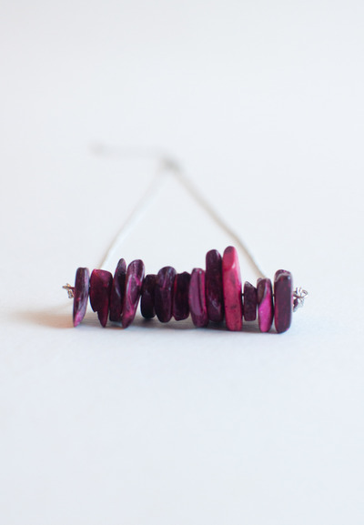 Pink Purple Stone Turquoise And Coral Necklace NL0715