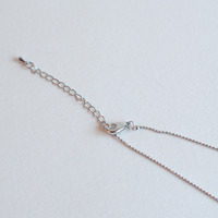 Mint Green Natural Stone Pendant Necklace NL0724 - Thumbnail 3