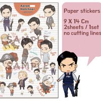 Criminal Minds Stickers - Diary stickers - Hotch , Reid , Rossi , Jack , Haley , Foyet - Thumbnail 1