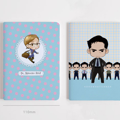 Criminal minds - mini notebook - reid , hotch