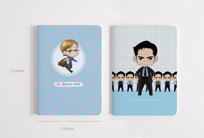 Criminal Minds - mini notebook - Reid , Hotch