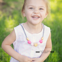 Pink & Gold Necklace - Thumbnail 1