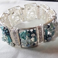 Sparkling Crystal Bracelet in Blue - Thumbnail 1