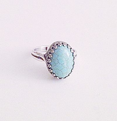 "Tiffany" Turquoise Sterling Silver Ring