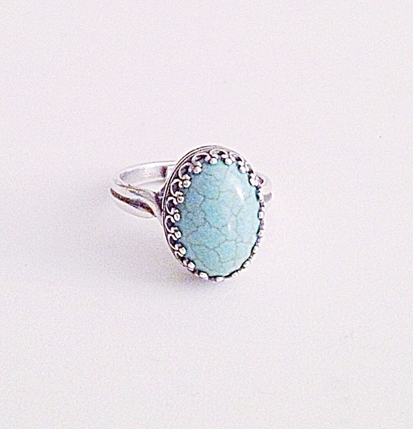 "Tiffany" Turquoise Sterling Silver Ring